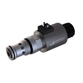 Proportional 2-way flow control cartridge (slip-on-coil) QNPPM42_W-Wandfluh